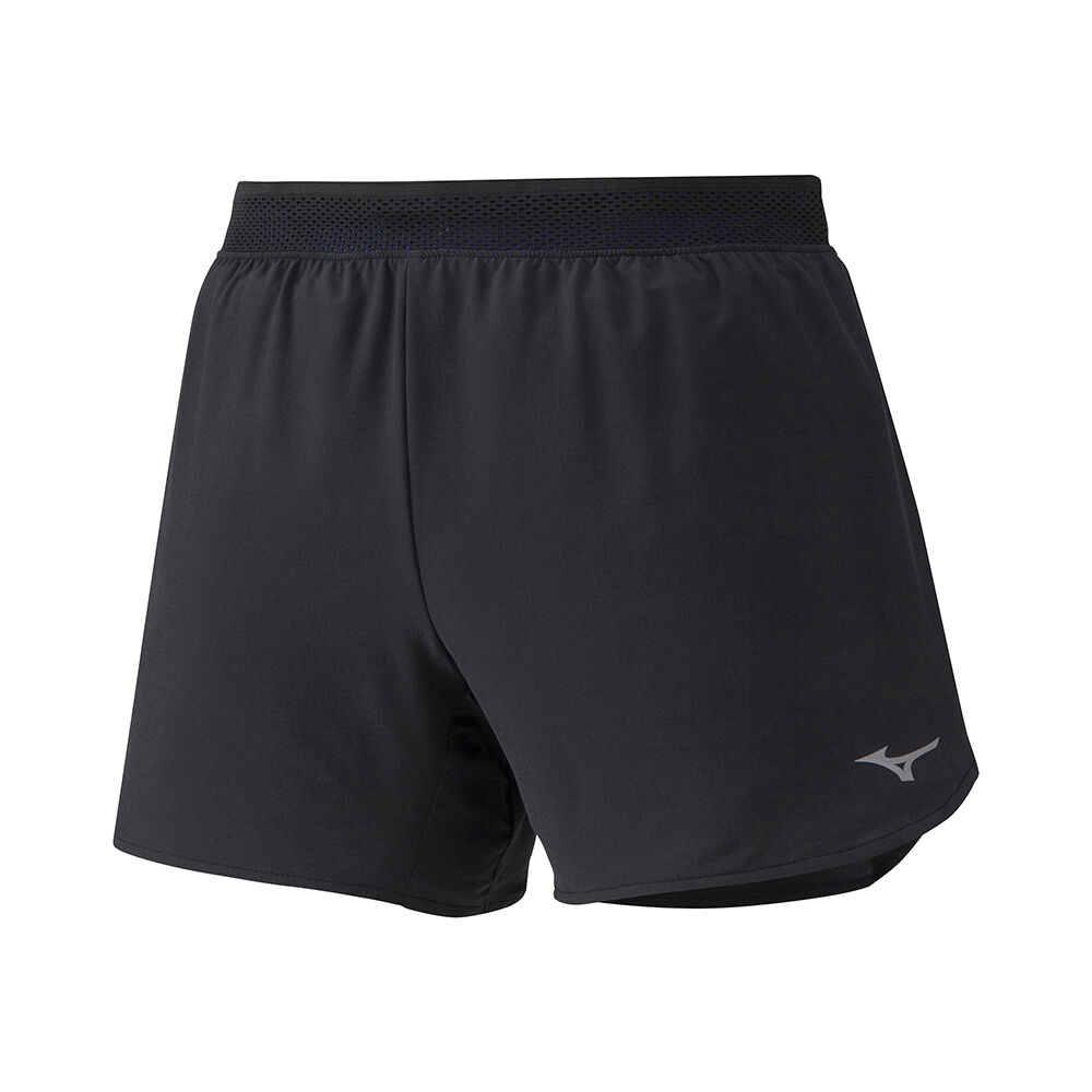 Pantalones Cortos Mizuno ER 4.5 2in1 Mujer Negras/Azules España JKIA-91872